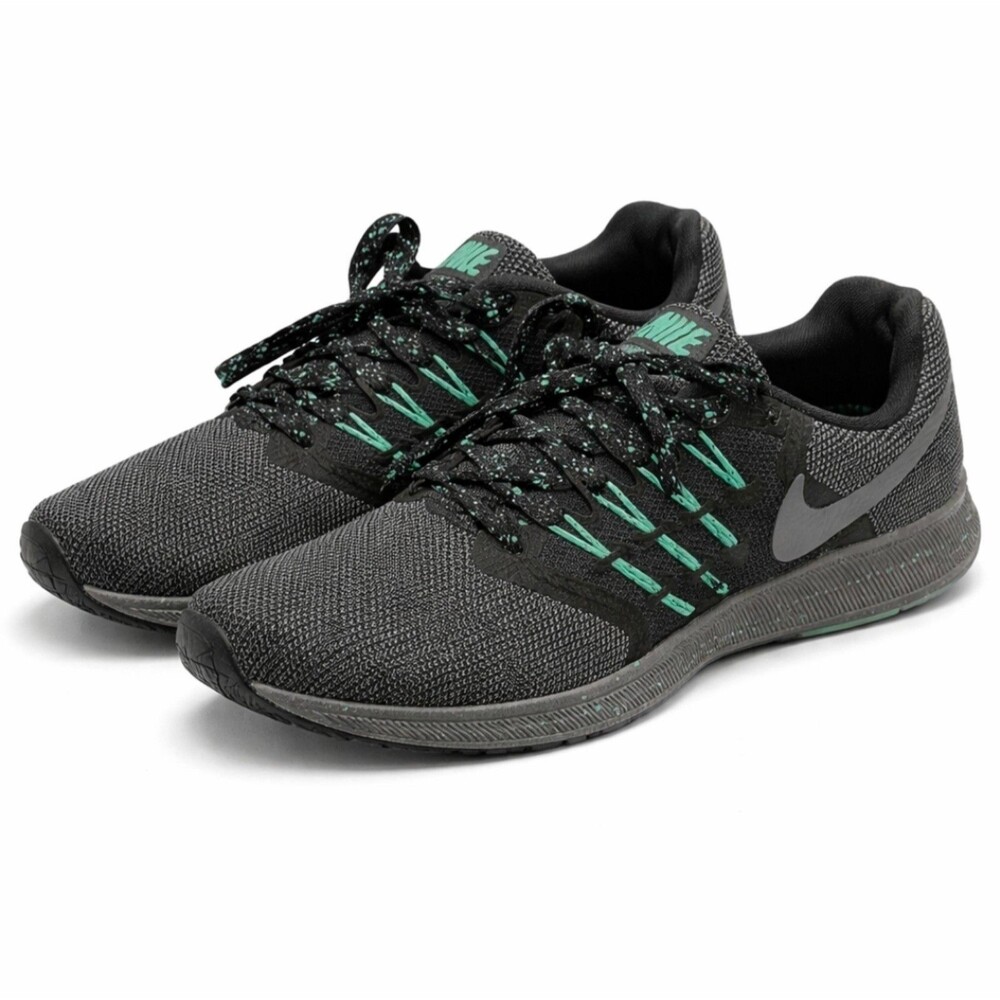 Nike Run Swift Women's Sneakers Size 6 Black Mint AR1904-001 VGUC